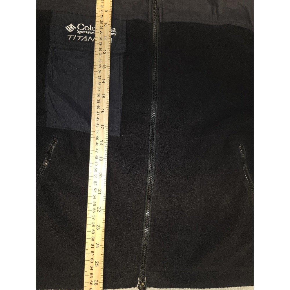 Columbia Titanium Fleece Nylon Full Zip Size S Black Jacket - Picture 8 of 11
